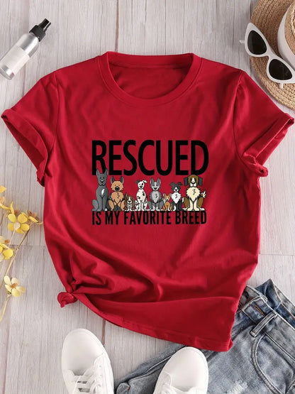 Rescued It's My Favorite Breed T-Shirt